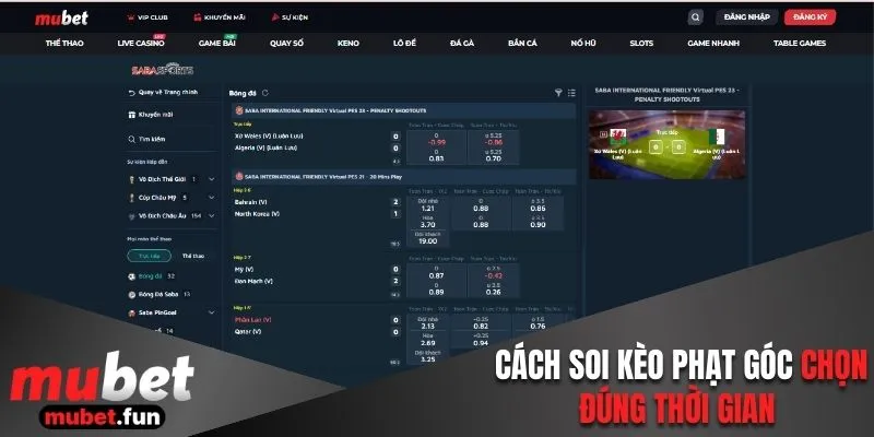 Cách soi kèo phạt góc chọn đúng thời gian 